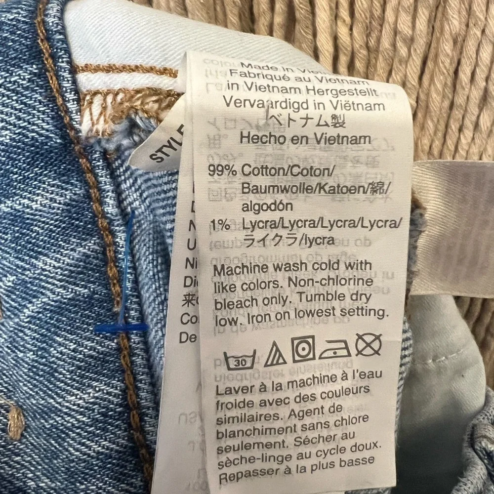 Madewell Jeans The Perfect Vintage 90s denim Jean raw hem high rise Mom distress